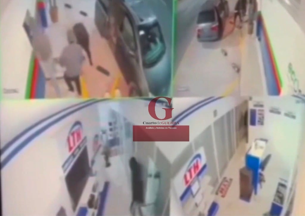 Sujetos encapuchados roban en negocio de baterías en Teolocholco; policías ni sus luces