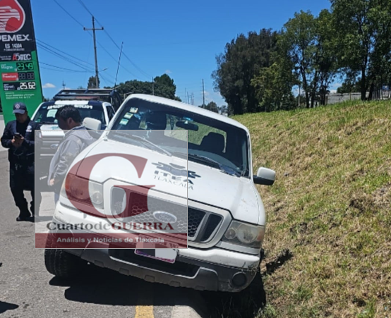 Conductor del ITEA en presunto estado de ebriedad se accidenta en Papalotla