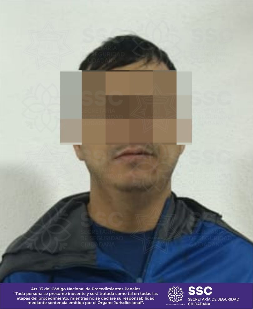 Asegura SSC a sujeto por portación ilegal de arma de fuego