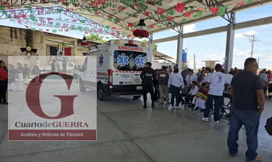 Explosión de cohetes en Panotla deja al menos dos lesionados durante evento del 16 de septiembre
