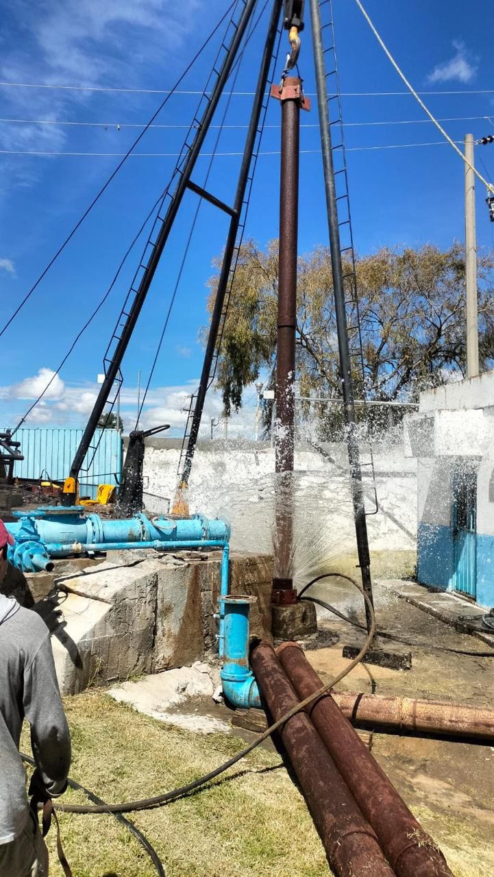 CAPAMH trabaja para restablecer el servicio de agua en diversas zonas de Huamantla