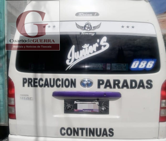 Conductor de transporte público es despojado de su camioneta y privado de la libertad, en Tlaxcala