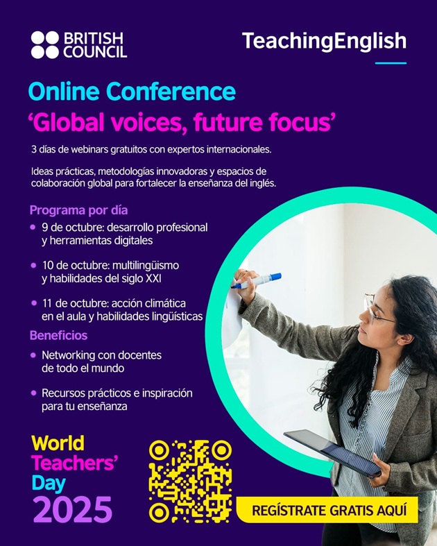British Council impulsa capacitación gratuita de maestros de inglés en México en el marco del Día Mundial del Docente