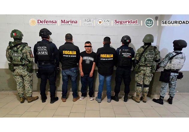 En el Edomex, detienen a un masculino vinculado con secuestros, homicidios y narcomenudeo