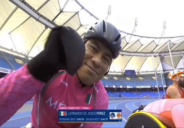 Conquista Leonardo de Jesús Pérez bronce en el Mundial de Para Atletismo en Nueva Delhi, India