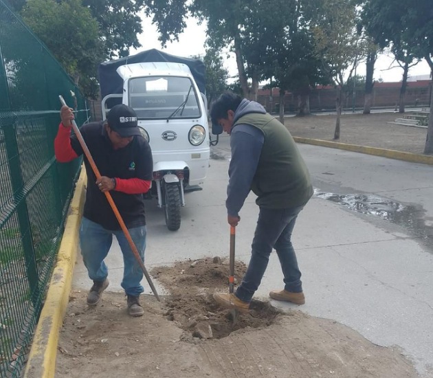 Continúan los trabajos de mantenimiento y reparación de fugas en Huamantla