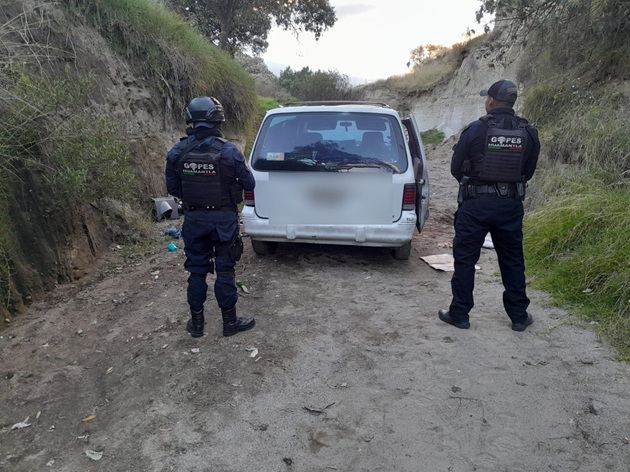 La Dirección de Seguridad Pública de Huamantla localiza vehículo con reporte de robo en Ampliación San Antonio