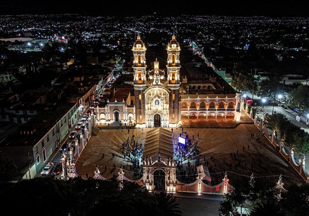 La Basílica de Ocotlán resplandece con nueva iluminación arquitectónica