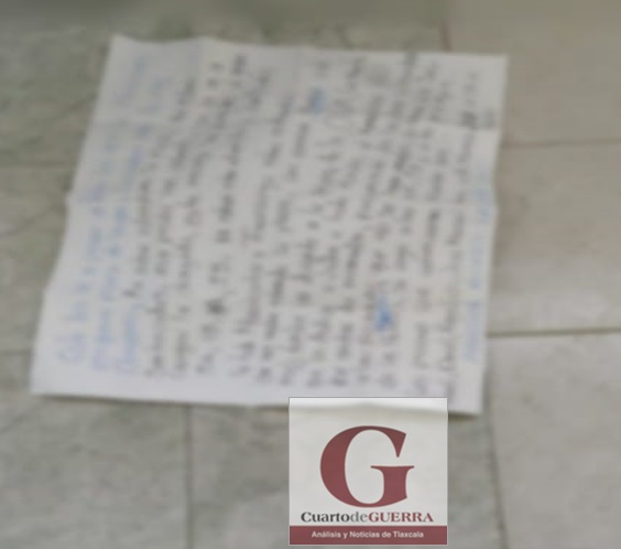 Encuentran cartulina con amenazas de muerte y restos de un corazón de animal en CECyTE 09 de Mazatecochco