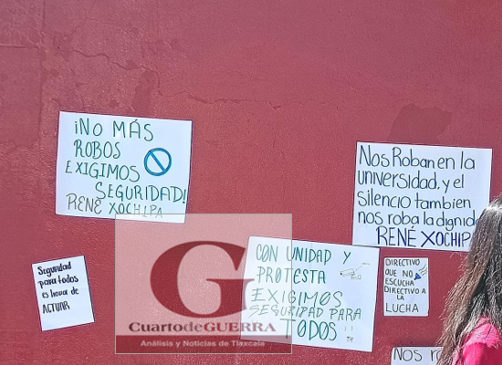 Estudiantes de Facultad de Ciencias de la Educación de la UAT exigen seguridad tras robos de motocicletas en estacionamiento