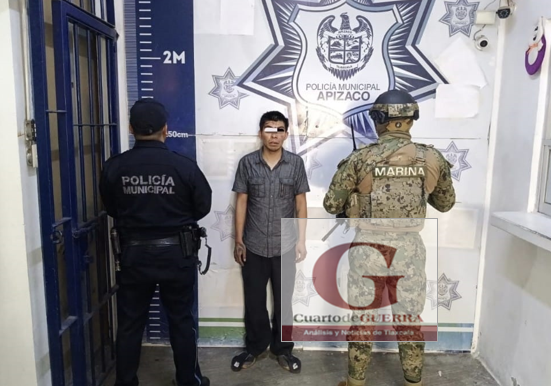 Cae asaltante de tienda 3B en Apizaco: Cámaras del C5i y policía acabaron con su escape