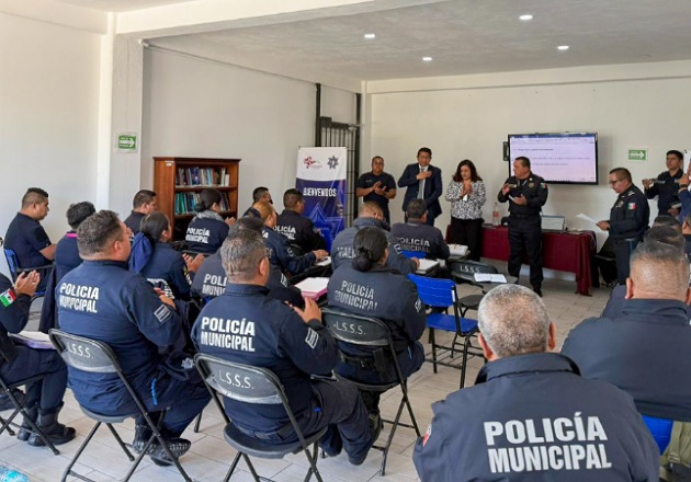 Gobierno de Chiautempan refuerza la capacitación de su Policía Municipal