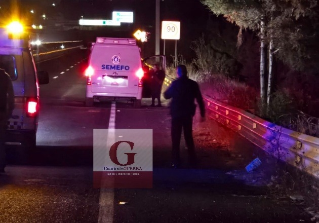 Muere hombre atropellado en el Libramiento Tlaxcala; queda con la cabeza desfigurada