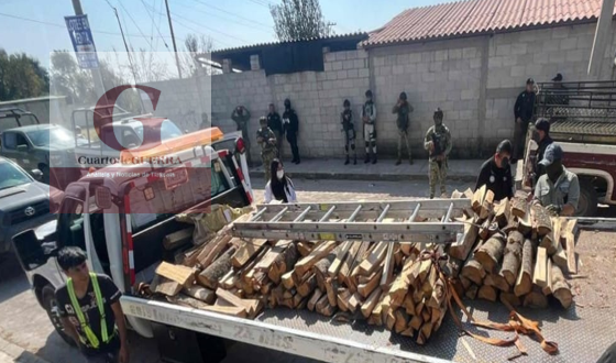 Decomisan madera y equipo en San Pablo del Monte tras cateo interinstitucional