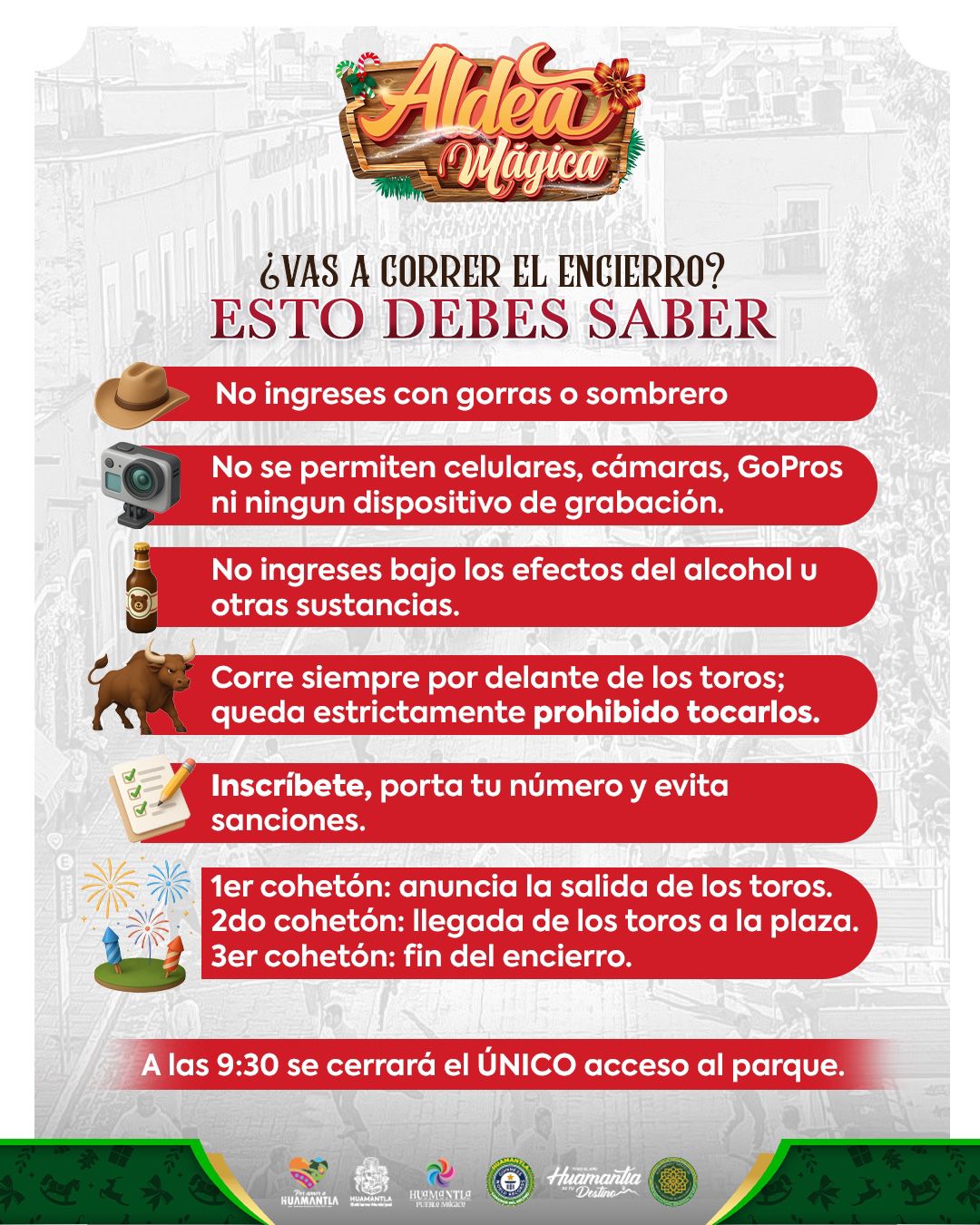 Todo listo para el Encierro Tipo Pamplona en Huamantla; autoridades llaman a seguir indicaciones de seguridad