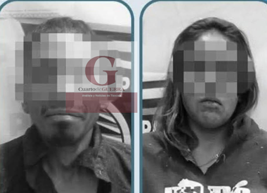 Vecinos retienen y golpean a pareja tras robo de aguacates, en Tepeyanco