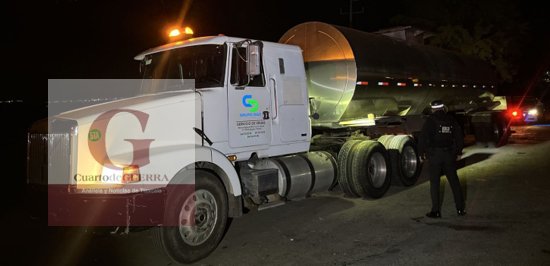 Guardia Nacional recupera autotanque cargado con aceite vegetal en Huamantla