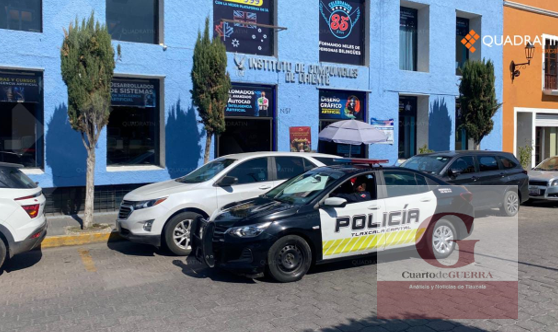 Falso oficial de la Guardia Nacional atraca un instituto en la capital tlaxcalteca