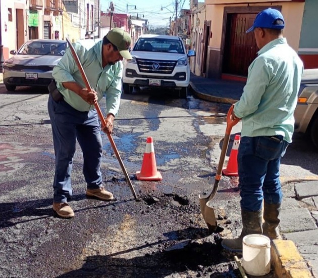 CAPAMH atiende reportes y refuerza trabajos de mantenimiento en Huamantla