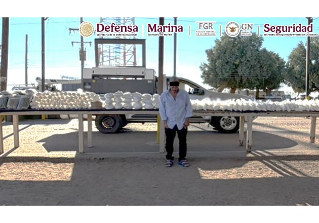 En Sonora, detienen a un hombre que transportaba más de 200 kilos de metanfetamina