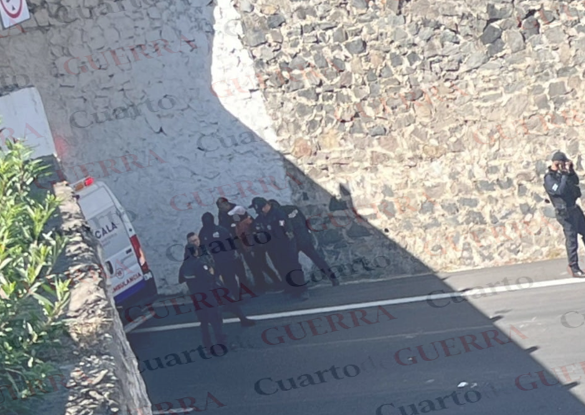 Mujer cae de lo alto de un puente en la Tlaxcala-Texmelucan y resulta herida