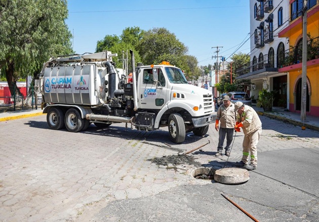 Tlaxcala y San Juan Totolac suman esfuerzos para solucionar problemas de drenaje en la zona de ‘El Trébol’
