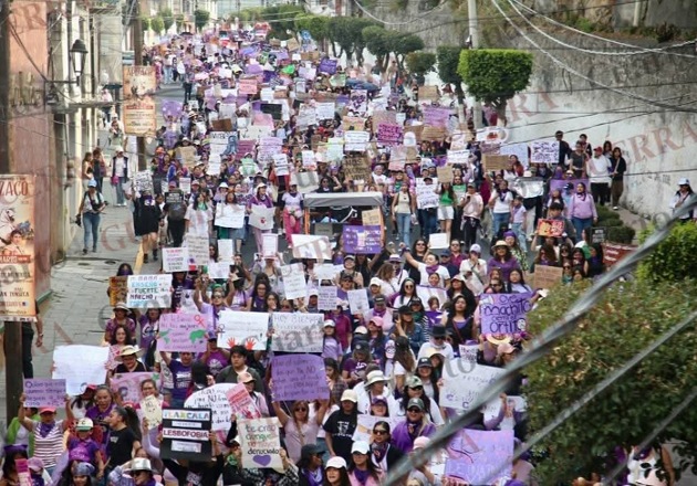 Tlaxcala garantizó marcha del 8M con respeto; concluyó con saldo blanco: gobierno del estado