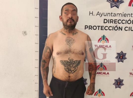 Cae 'El Medellín' en el mercado de Tlaxcala; lo señalan por consumir y vender droga en la zona