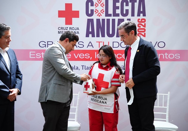 Arranca colecta de la Cruz Roja en el Congreso de Tlaxcala