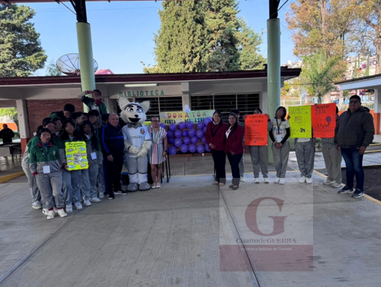 Éxito total en la 'Donatón de Libros' de la Secundaria Fernando Montes de Oca en Ixtacuixtla