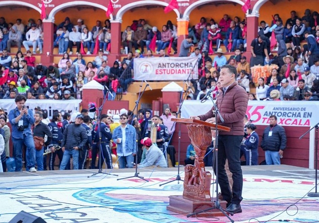 Celebra Antorcha Campesina 35 años en Tlaxcala con Alfonso Sánchez como invitado