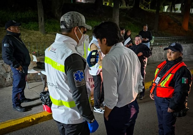Refuerza Tlaxcala capital acciones de prevención y seguridad vial con operativo de alcoholimetría