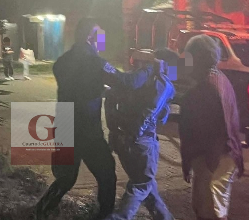 ¡Hartazgo en Papalotla! Vecinos dan escarmiento a presunto ladrón de moto; saldrá libre por falta de denuncia