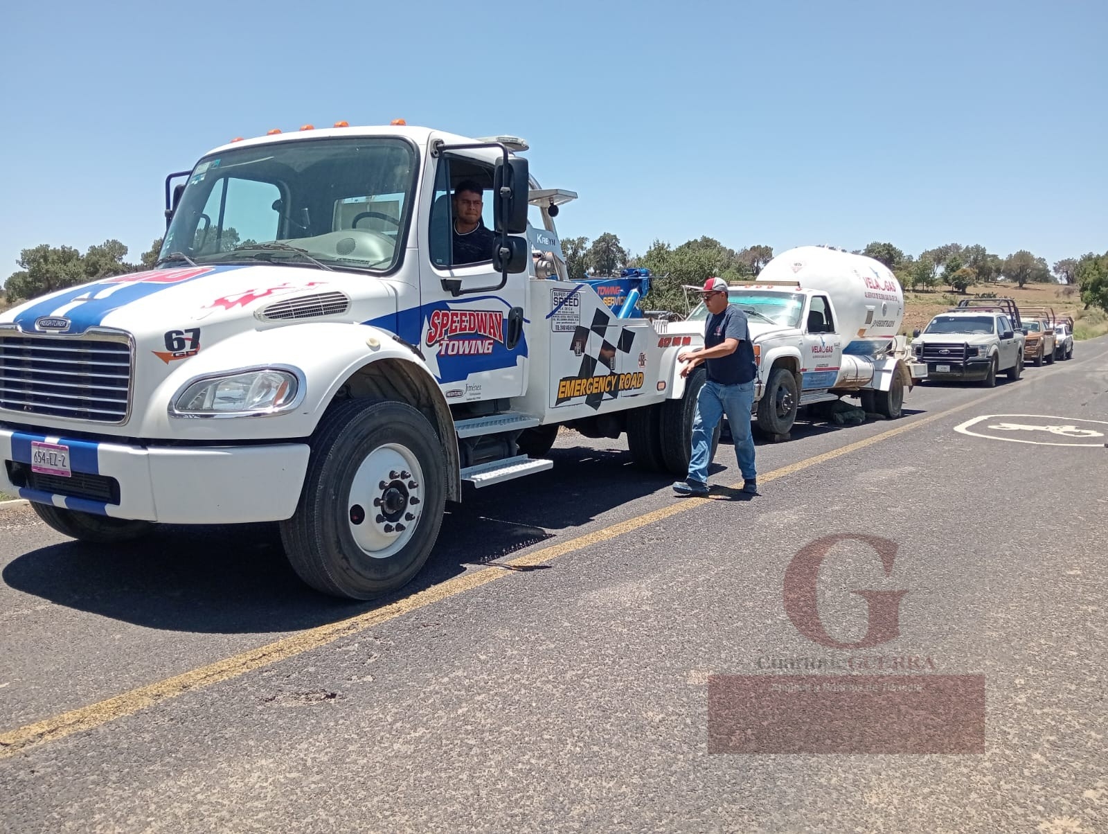 Aseguran pipa de gas presuntamente ilegal en los límites de Tlaxcala y Puebla