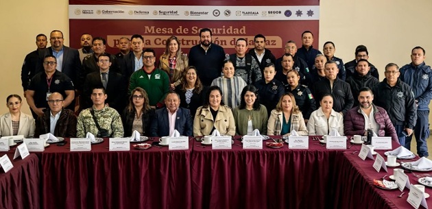 Apizaco fue sede de la Mesa de Seguridad para la Construcción de la Paz Región I
