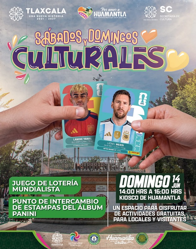 Invita gobierno de Huamantla a disfrutar actividades de los sábados y domingos culturales con temática futbolera