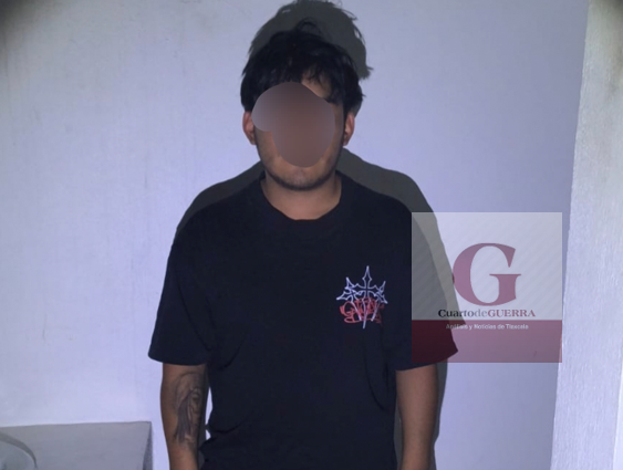 Menor de 15 años lideraba robo de motocicletas en Chiautempan; fue capturado junto a su cómplice