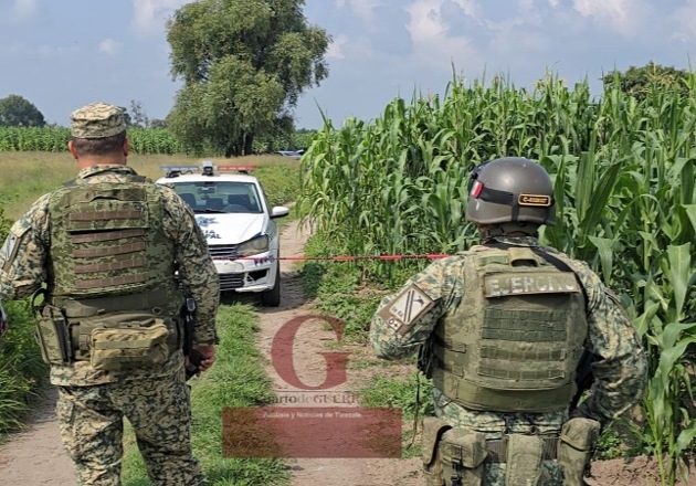 Abandonan cadáver completamente calcinado en terrenos de labor de San Juan Huactzinco