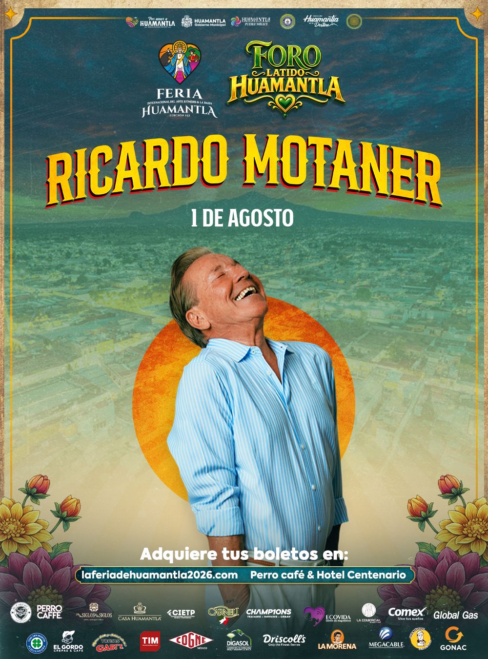 Boletos para Ricardo Montaner ya están disponibles; invitan a asegurar su lugar con anticipación