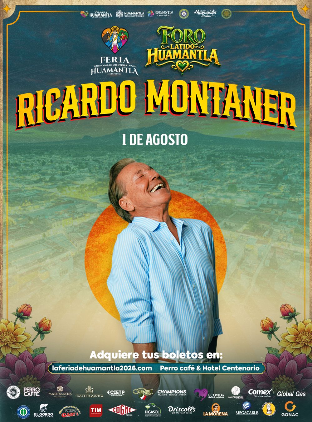 Boletos para Ricardo Montaner ya están disponibles; invitan a asegurar su lugar con anticipación