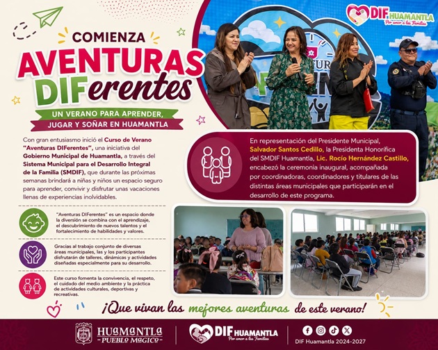 Comienza Aventuras DIFerentes, un verano para aprender, jugar y soñar en Huamantla