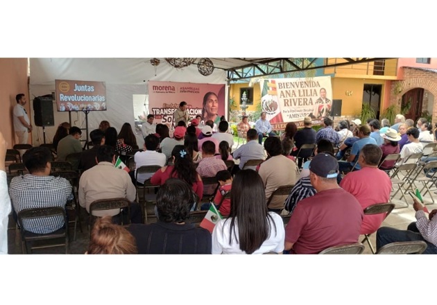 Confía Ana Lilia Rivera en la consolidación de la Cuarta Transformación desde la organización del pueblo