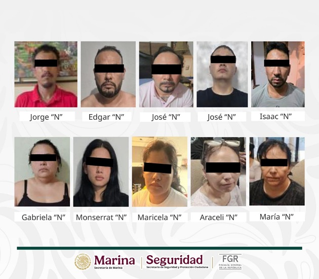 Detienen a 10 personas; aseguran armas, vehículos y equipos de comunicación en Nayarit