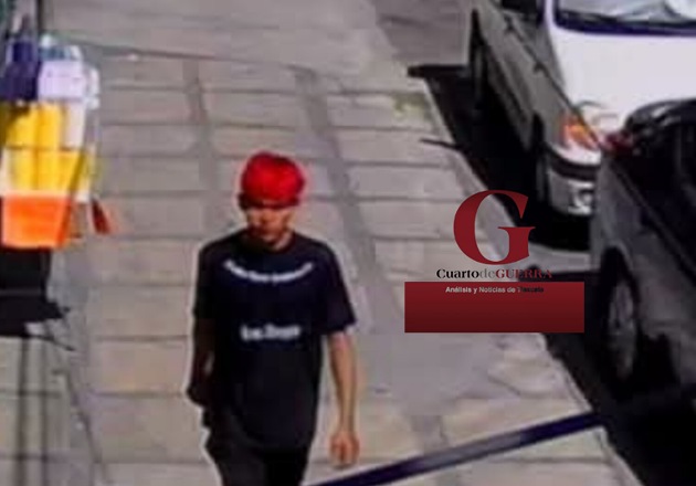 ¡Se busca! Exhiben a sujeto tras robar una bicicleta BMX en Apizaco