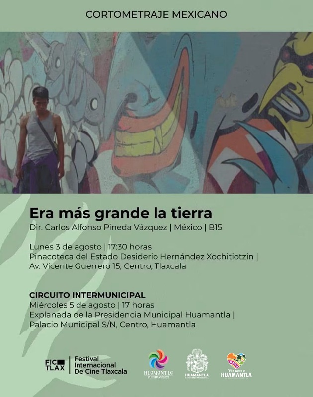 Huamantla invita a disfrutar del tercer día del Festival Internacional de Cine Tlaxcala