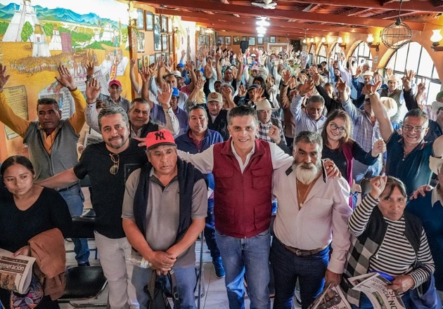 Ejidatarios y comisariados de Huamantla se suman con Alfonso Sánchez, respaldan su proyecto de defensa
