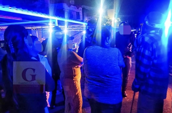 Reportan riña vecinal con arma de fuego en Panotla